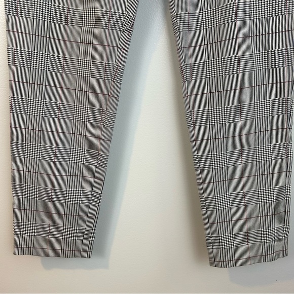 Theory Window Pane Plaid Cropped Ankle Trouser Pants Size 10 - Picture 11 of 12